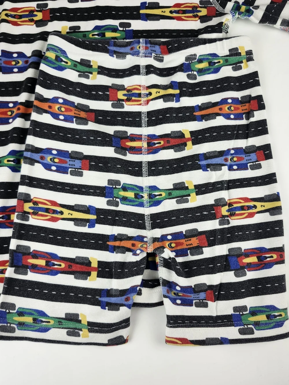 Hanna Andersson Multicolor Race Car Print Pajama Set